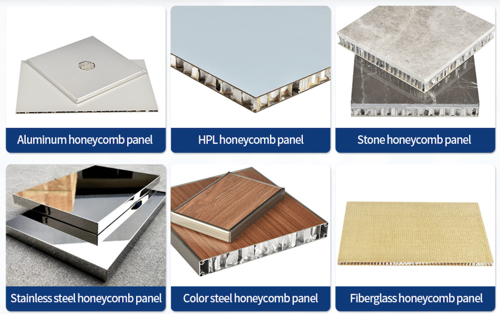 honeycomb panel types
